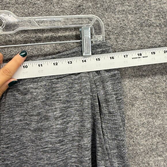 Unbranded Activewear Leggings Women M Tall Gray High Rise Capri Pull On Active - Picture 3 of 8